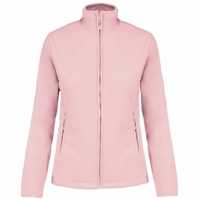 Kariban Womens/Ladies Maureen Microfleece Jacket / Pale Pink
